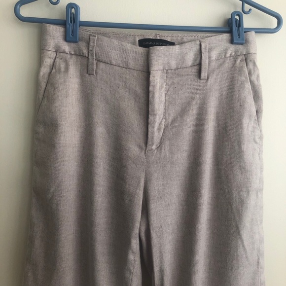 Banana Republic Petite Slim Wide-Leg Crop Pant - Picture 3 of 7